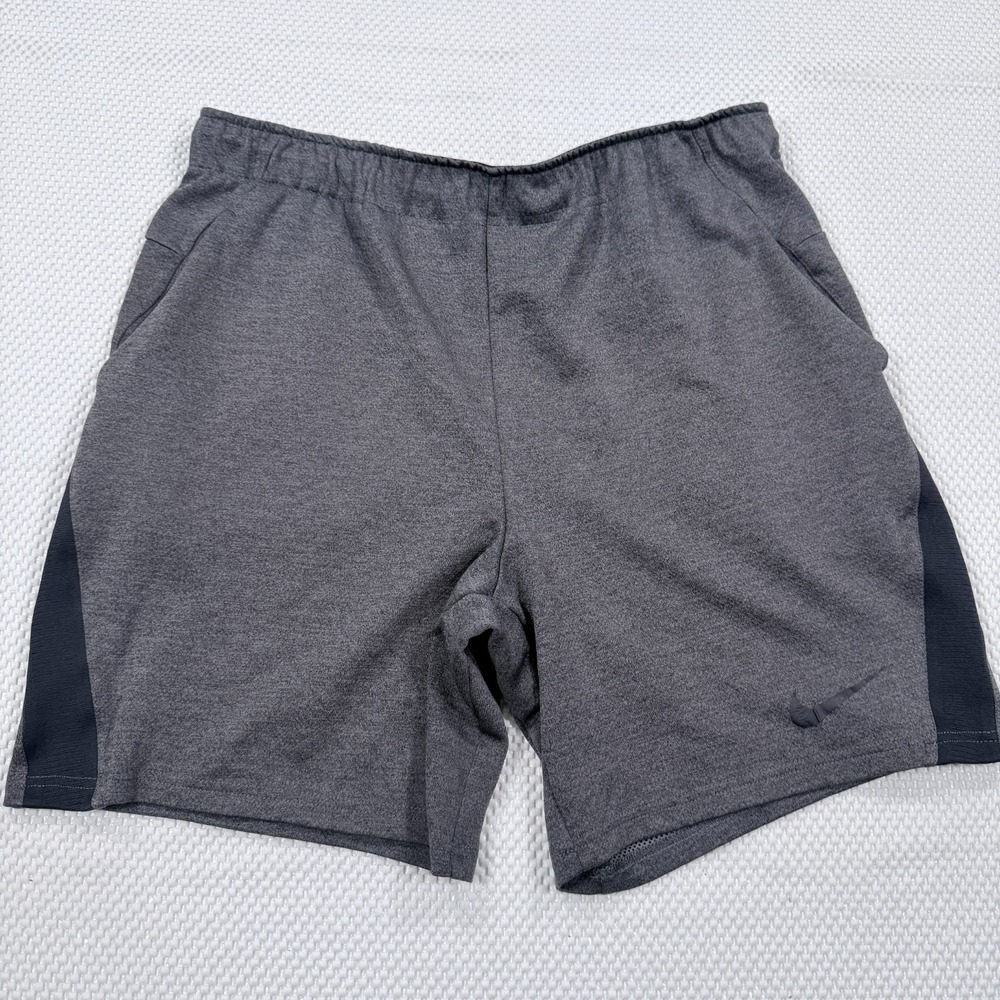 Nike Dri-FIT Mens XL Gray Running Training Shorts Lined Drawstring Athletic